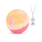 Blushing Peony 10oz Necklace Bath Bomb - Charming Charlie