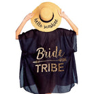 Black C.C Beach Cover Up; Beach, Poolside chic made easy with this lightweight solid color short sleeve Cover Up featuring relaxed silhouette, great over swimsuits or your favorite blouse & slacks, Perfect Birthday Gift, Anniversary Gift, Bridal Party, Wedding Party, Bachelorette, Beachwear, Short Sleeve