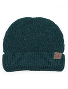 Deep Pine C.C Chevron Knit Beanie With Cuff & Faux Fur Pom Pom Warm Winter Hat; reach for this classic toasty hat to keep you nice n warm in the chilly winter weather, the wintry touch finish to your outfit. Perfect Gift Birthday, Christmas, Holiday, Anniversary, Stocking Stuffer, Secret Santa, Valentine's Day, Loved One, BFF