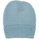 C.C Chevron Knitted Beanie With Cuff C.C Hat - Steel Blue - Beanies