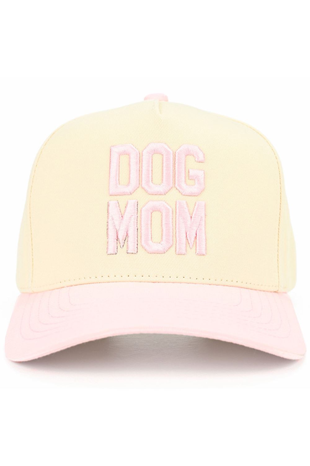 Light Pink C.C DOG MOM Embroidered Two Tone Trucker Cap combines functional design with a stylish statement. Featuring high-quality embroidery and a breathable mesh back, this cap offers comfort and durability for everyday wear. Its two-tone color scheme adds a modern touch, making it an ideal accessory for dog lovers who want to showcase their passion with subtle sophistication.