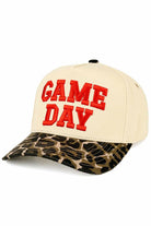 Leopard C.C GAME DAY Embroidered Cotton Baseball Cap combines classic style with durable comfort. Crafted from high-quality cotton, this cap offers breathability and a soft feel, making it ideal for all-day wear. Its detailed embroidery adds a refined touch, perfect for game day or casual outings. Adjustable sizing ensures a secure fit, while the structured design maintains shape and provides sun protection. This cap is a versatile accessory that blends functionality with a polished look.