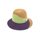 Tan, Lime, Purple C.C Handmade Two-Tone Paper Crochet Sun Hat Beach Hat, eco-friendly hat whether basking under the sun at the beach, by the pool & kicking back with friends at the lake, a great hat keeps you cool. Perfect Birthday Gift, Mother's Day Gift, Anniversary Gift, Vacation Getaway, Thank you Gift, Color Hat, Crochet Straw Hat