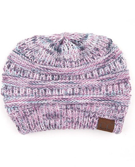 New Lavender Multi C.C Multicolor Diagonal Garter Stitch Knitted Beanie Warm Winter Hat; reach for this classic toasty hat to keep you nice n warm in the chilly winter weather, the wintry touch finish to your outfit. Perfect Gift Birthday, Christmas, Holiday, Anniversary, Stocking Stuffer, Secret Santa, Valentine's Day, Loved One, BFF