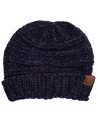 Navy C.C Oversized Chenille Knitted Beanie Stylish Comfy Warm Winter Hat; reach for this classic toasty hat to keep you nice n warm in the chilly winter weather, the wintry touch finish to your outfit. Perfect Gift Birthday, Christmas, Holiday, Anniversary, Stocking Stuffer, Secret Santa, Valentine's Day, Loved One, BFF
