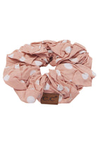 Rose C.C Polka Dot Print Scrunchie Ponytail Holder Hair Tie will adorn your tresses making them look amazing, fun & trendy, adding a spark of style & charm. So cute & super stylish with any outfit, the cutest addition to a any plain outfit. Wear it in your hair or around your wrist for a two-in-one accessory. Perfect Gift. 