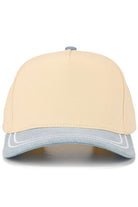 Light Denim This C.C Two Tone with Retro Stripe Cotton Trucker Cap is the definition of understated cool. Crafted from breathable canvas with a structured crown and curved brim, it‚Äôs the perfect throw-on-and-go hat for everyday errands, long drives, or laid-back weekends. The two-tone color block design adds a modern twist, while the adjustable snapback ensures all-day comfort and fit.