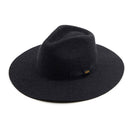 GArk Gray C.C Wool Felt Brim Hat with Wide Strap Trim C.C Panama Hat; Unique, timeless & classic fedora Hat has a wide strap trim material accent. Birthday Gift, Holiday Gift, Christmas Gift, Regalo de Navided, Bad hair days, Everyday wear, Anniversary Gift, Fall Outfit, Fashion Fedora, Valentine's Day Gift, Regalo Cumpleanos