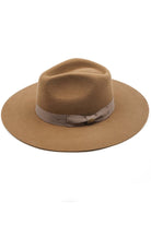 Taupe C.C Wool Felt Detailed Panama Summer Sun Hat With Ribbon Band Trim; Unique, timeless & classic Summer Sun Fedora Hat has a ribbon band trim material accent. Trendy Birthday, Holiday Gift, Christmas Gift, Regalo de Navided, Bad hair days, casual everyday wear, Anniversary Gift, Fall Outfit, Cool Fashion Fedora, Valentine's Day Gift