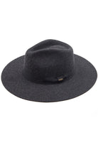 Dark Grey C.C Wool Felt Detailed Panama Summer Sun Hat With Ribbon Band Trim; Unique, timeless & classic Summer Sun Fedora Hat has a ribbon band trim material accent. Trendy Birthday, Holiday Gift, Christmas Gift, Regalo de Navided, Bad hair days, casual everyday wear, Anniversary Gift, Fall Outfit, Cool Fashion Fedora, Valentine's Day Gift
