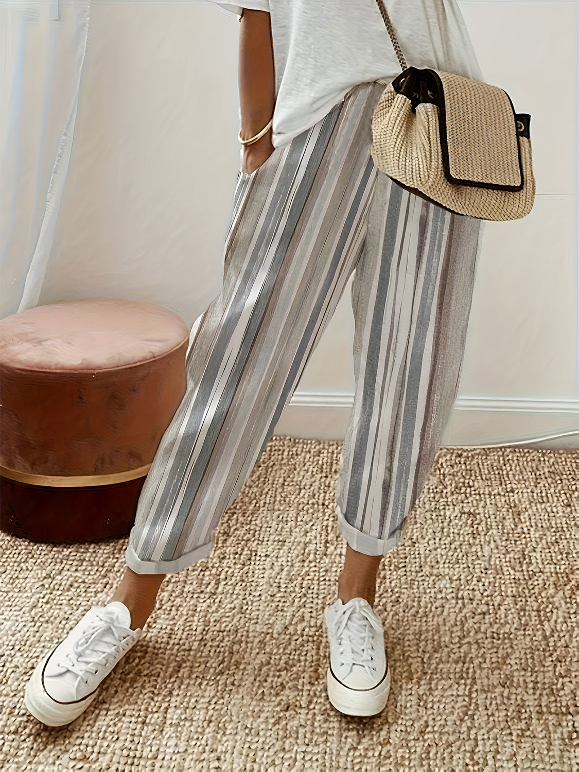 Striped Pants with Pockets - Charming Charlie
