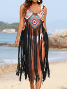 Fringe Spaghetti Strap Cover-Up - Charming Charlie