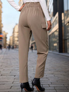 High Waist Straight Pants - Charming Charlie