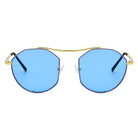 CHOCTAW | S2035 - Women Round Tinted Flat Lens Spectacles Opticals Sunglasses Circle - Cramilo Eyewear - Stylish Trendy Affordable Sunglasses Clear Glasses Eye Wear Fashion