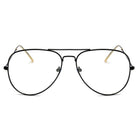 ENID | F1001 - Trendy Aviator Clear Glasses Lens Sun Glasses - Cramilo Eyewear - Stylish Trendy Affordable Sunglasses Clear Glasses Eye Wear Fashion