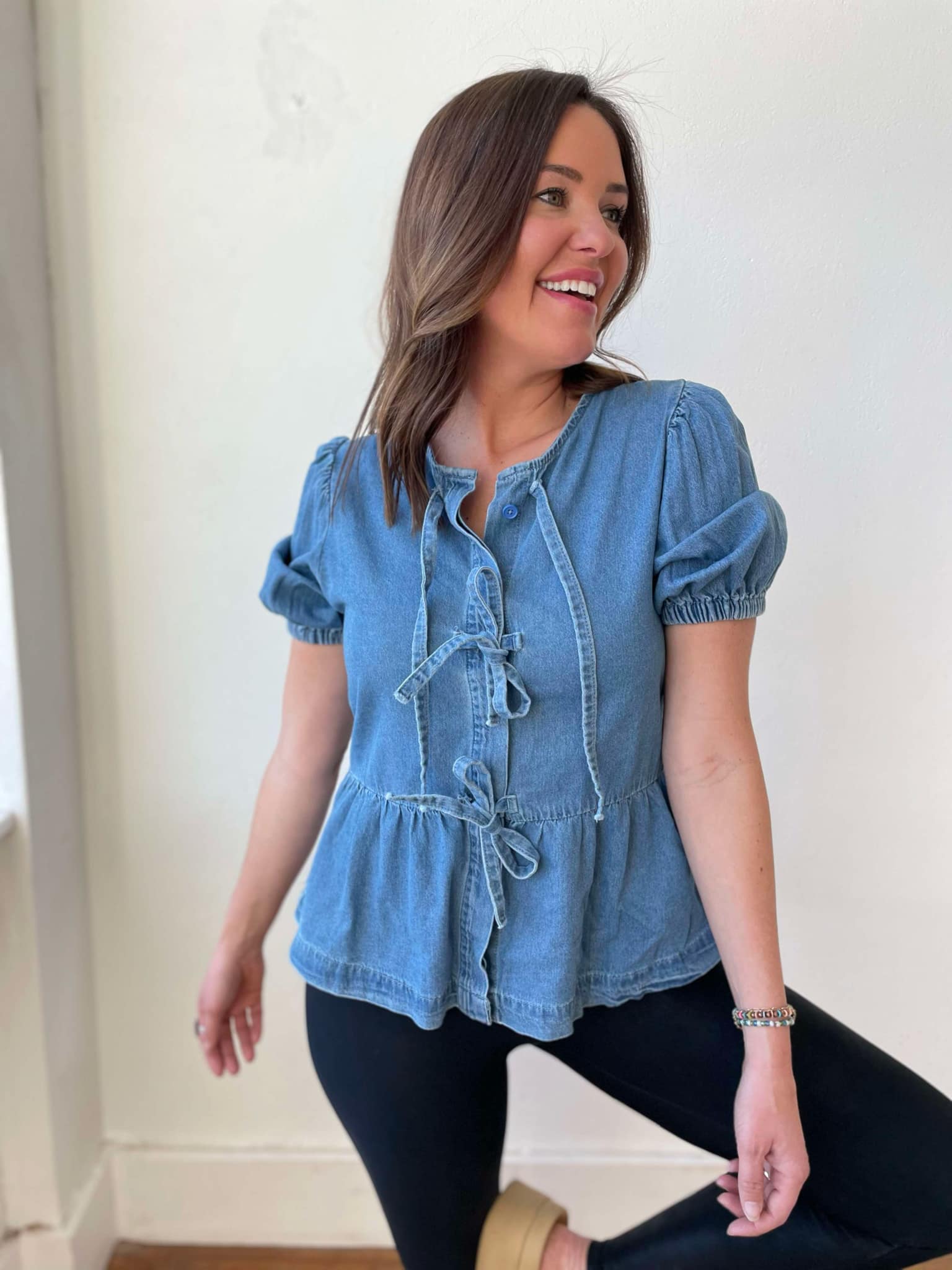 PREORDER: Sweet Escape Peplum Top - Charming Charlie