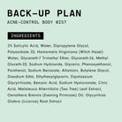Versed Back-Up Acne Control Body Mist - All Over Blemish Spot Treatment + Salicylic Acid Spray with Tea Tree Oil & Witch Hazel - Oil Control + Redness Relief Acne Spray for Back & Body - Vegan (3 oz) - Charming Charlie