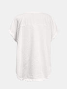 Sequin Round Neck Short Sleeve T-Shirt - Charming Charlie