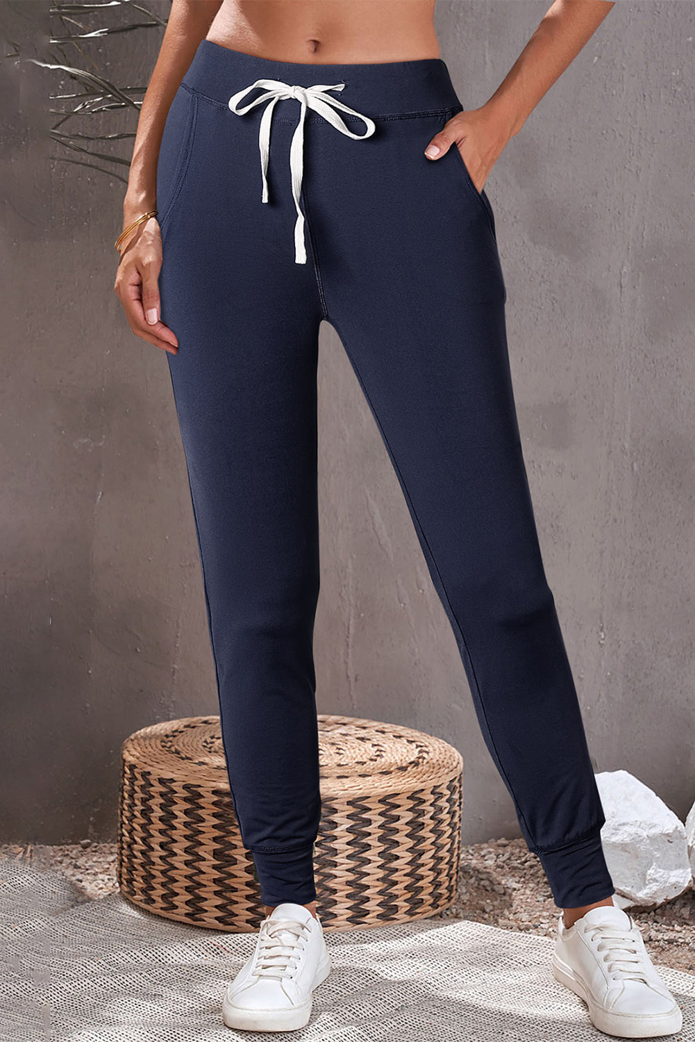 Drawstring Joggers with Pockets - Charming Charlie