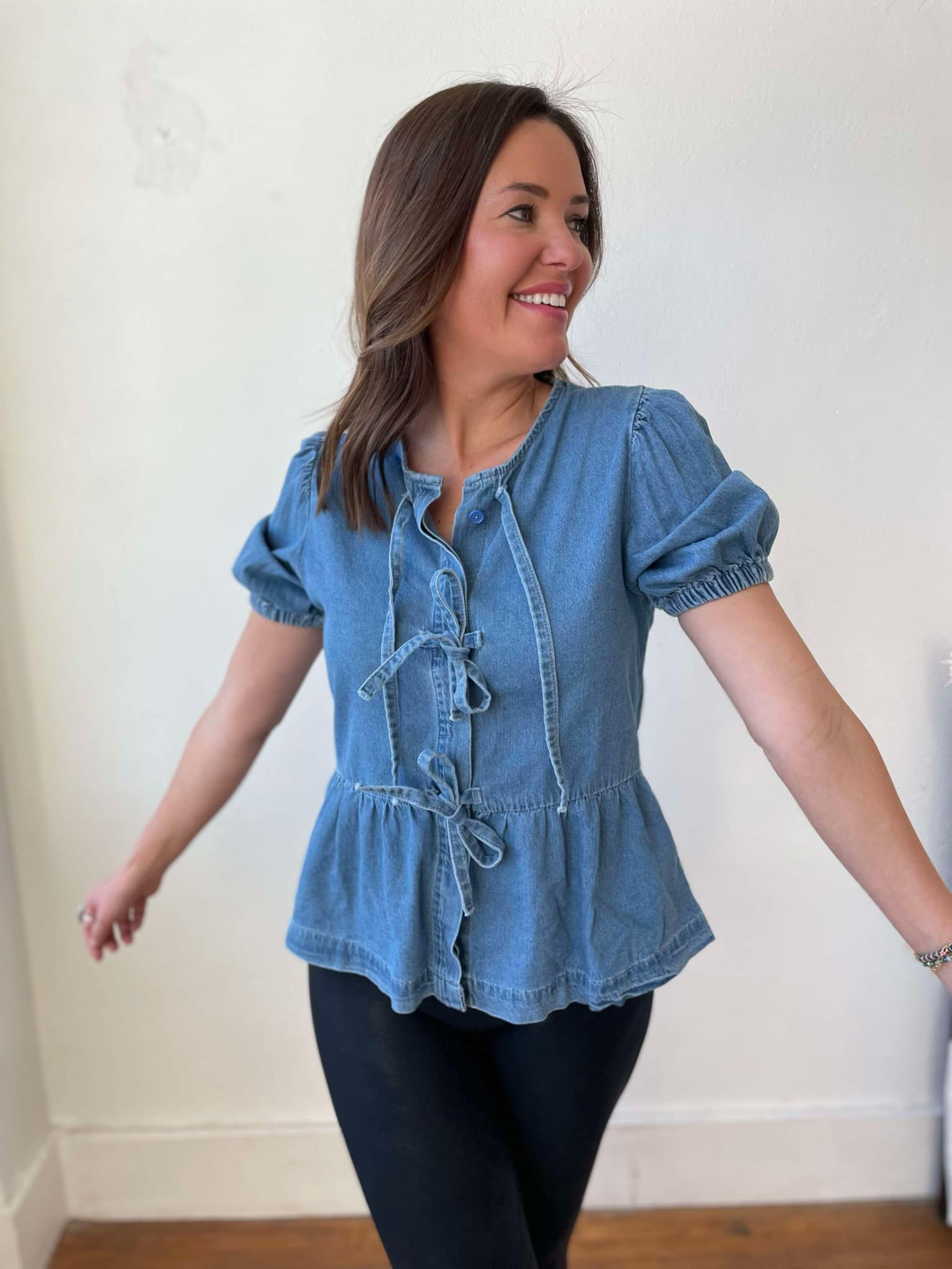 PREORDER: Sweet Escape Peplum Top - Charming Charlie