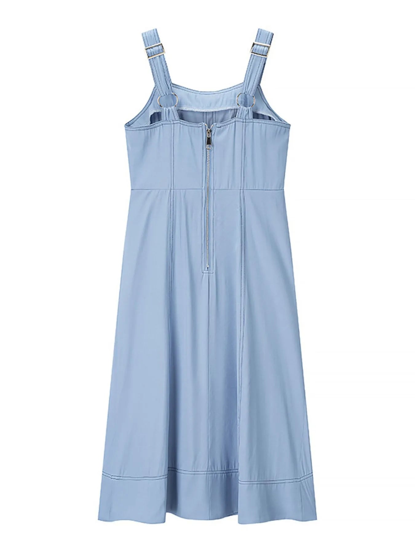 white christmas dresses SWEETHEART NECKLINE DENIM DRESS main image 1