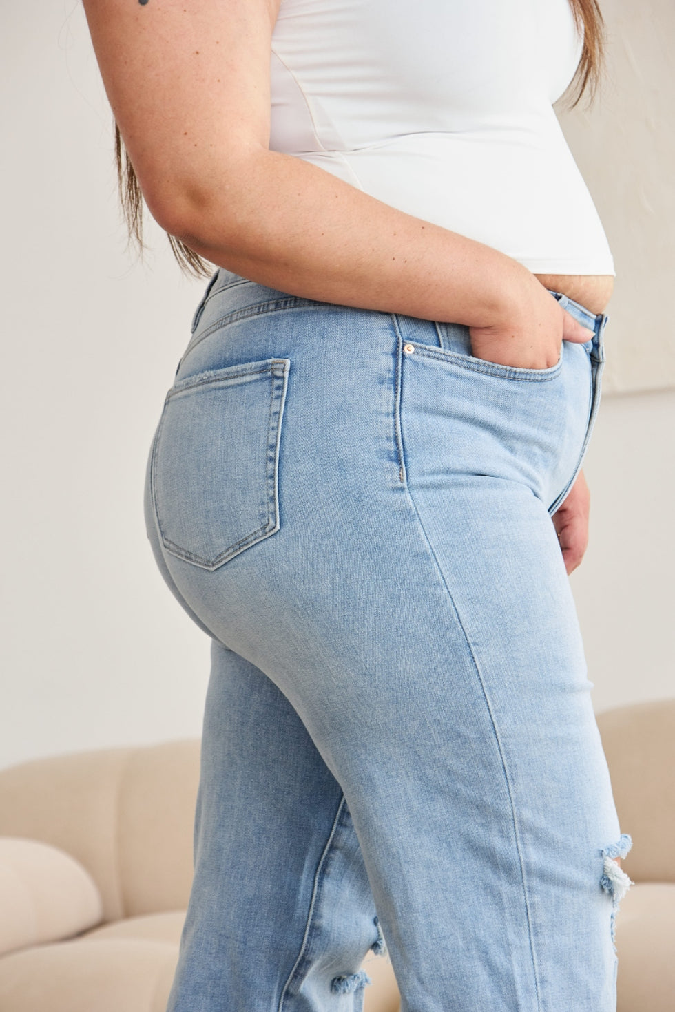 Artemis Medium Wash High Rise Tummy Control Jeans