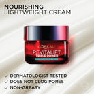Loreal Paris revitaliftface creamfacereduce wrinkles, firm and brighten skincreambottlehyaluronic acid and vitamin cfragrance free - Charming Charlie