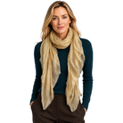 Cashmere Blend Scarves with Specialty Metallic Threading