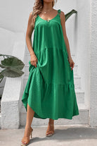 Tie-Shoulder Tiered Maxi Dress - Charming Charlie
