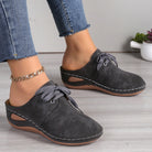 Lace-Up Round Toe Wedge Sandals - Charming Charlie