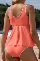 Scoop Neck Wide Strap Tankini Set - Charming Charlie