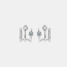 Moissanite 925 Sterling Silver Earrings - Charming Charlie