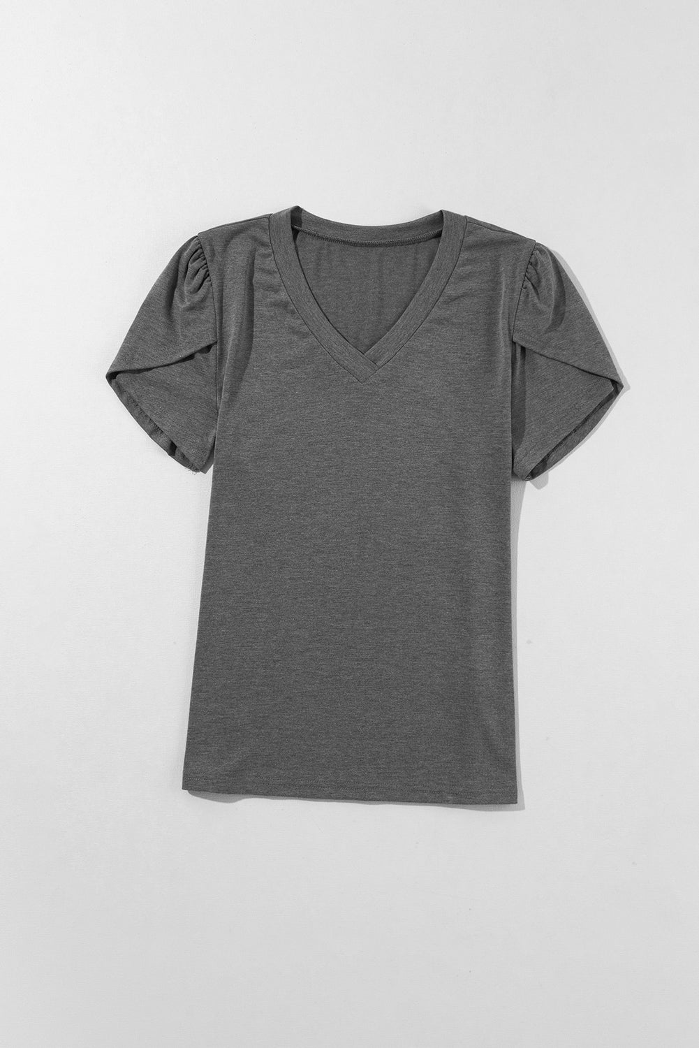 V-Neck Petal Sleeve T-Shirt - Charming Charlie