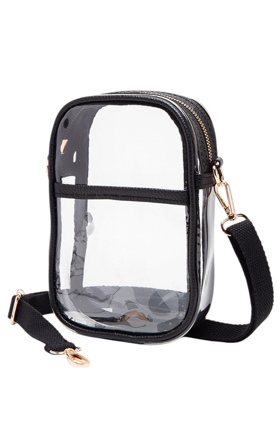 Black Clear Crossbody Stadium Bag combines functionality with compliance, featuring a fully transparent design that meets most stadium security requirements. Its lightweight construction and adjustable crossbody strap provide comfort and ease of use, allowing quick access to your essentials while keeping them visible for hassle-free entry. Ideal for sports events, concerts, and venues with strict bag policies. 
