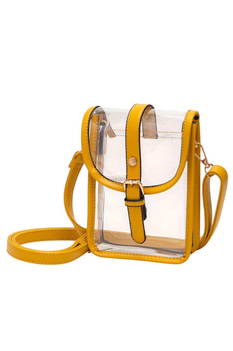 Mustard Clear Crossbody Stadium Concert Transparent Bag is expertly crafted to comply with venue security standards while offering practical functionality. Its fully transparent design enables swift security checks, and the adjustable crossbody strap provides comfortable, hands-free wear. Made from durable, lightweight materials, this bag is perfect for concerts, sports events, and festivals, ensuring your belongings stay secure and easily accessible throughout the event.