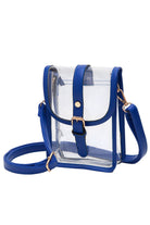 RoyalBlue Clear Crossbody Stadium Concert Transparent Bag is expertly crafted to comply with venue security standards while offering practical functionality. Its fully transparent design enables swift security checks, and the adjustable crossbody strap provides comfortable, hands-free wear. Made from durable, lightweight materials, this bag is perfect for concerts, sports events, and festivals, ensuring your belongings stay secure and easily accessible throughout the event.