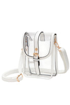 White Clear Crossbody Stadium Concert Transparent Bag is expertly crafted to comply with venue security standards while offering practical functionality. Its fully transparent design enables swift security checks, and the adjustable crossbody strap provides comfortable, hands-free wear. Made from durable, lightweight materials, this bag is perfect for concerts, sports events, and festivals, ensuring your belongings stay secure and easily accessible throughout the event.