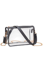 Gray Clear Rectangle Stadium Concert Crossbody Bag offers a sleek, transparent design ideal for event security compliance. Its rectangular shape provides ample space for essentials while maintaining a compact profile. The adjustable crossbody strap ensures comfortable wear, making it perfect for concerts and stadium visits where quick access and visibility are essential. Durable materials guarantee longevity, combining practicality with modern style for hassle-free outings. 