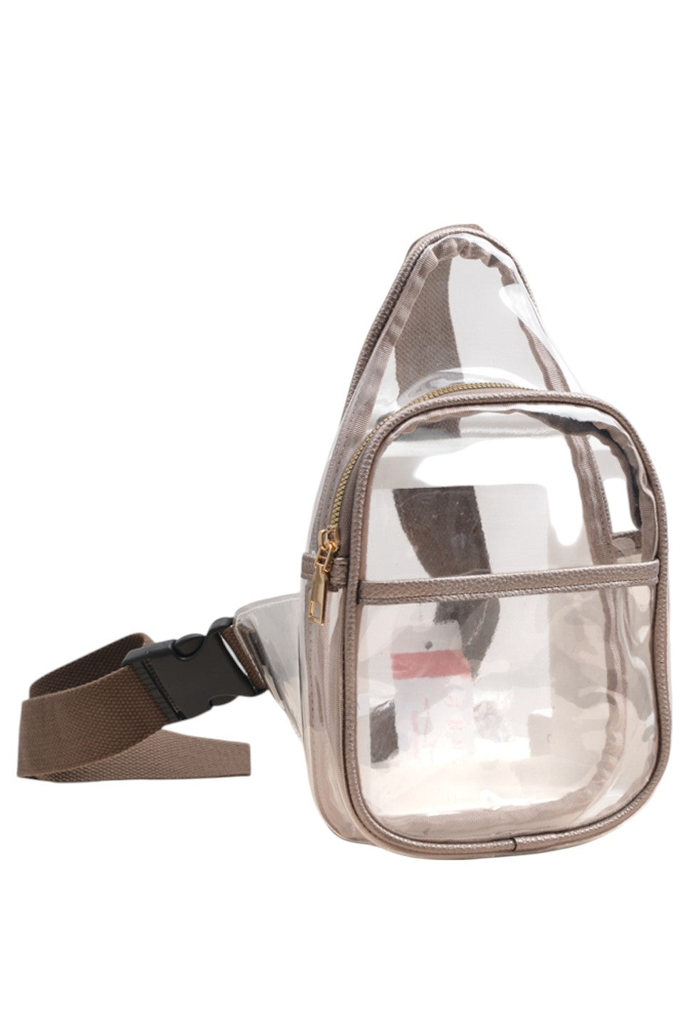 Clear Stadium Concert Sling Bag is expertly crafted to comply with venue security policies, featuring a fully transparent design for effortless inspection. Its compact size and adjustable sling strap provide comfortable, hands-free convenience, perfect for carrying essentials during concerts or sporting events. Made from durable materials, this bag ensures both security and practicality without compromising style.
