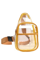 Clear Stadium Concert Sling Bag is expertly crafted to comply with venue security policies, featuring a fully transparent design for effortless inspection. Its compact size and adjustable sling strap provide comfortable, hands-free convenience, perfect for carrying essentials during concerts or sporting events. Made from durable materials, this bag ensures both security and practicality without compromising style.