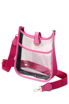 Clear Stadium Crossbody Bag offers a practical solution for carrying essentials while complying with stadium security policies. Crafted from transparent materials, it allows for quick inspection without sacrificing style. Its compact design and adjustable strap provide comfortable, hands-free convenience, making it ideal for sports events, concerts, and other venues requiring clear bags. Durable and easy to clean, this crossbody bag combines functionality with compliance for a seamless event experience. 