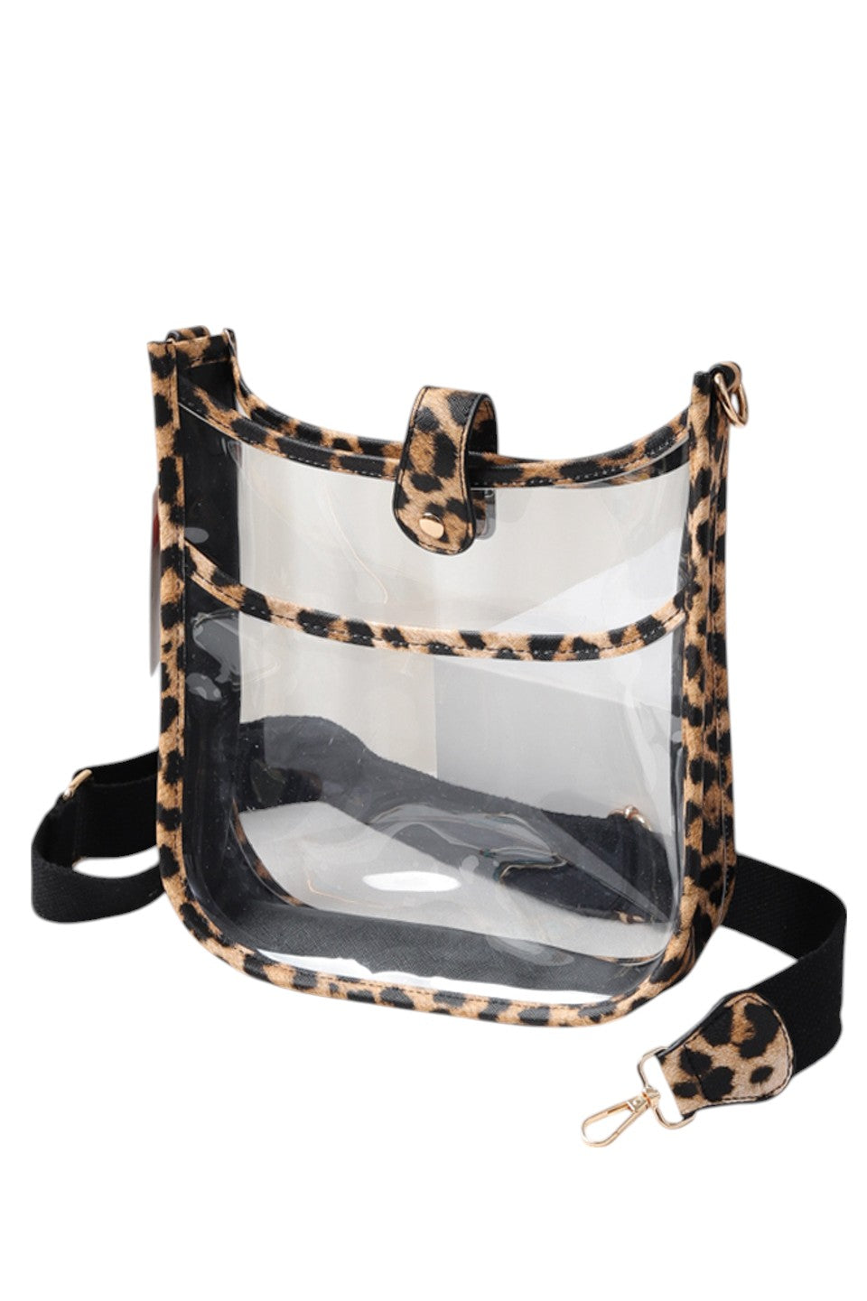 Clear Stadium Crossbody Bag offers a practical solution for carrying essentials while complying with stadium security policies. Crafted from transparent materials, it allows for quick inspection without sacrificing style. Its compact design and adjustable strap provide comfortable, hands-free convenience, making it ideal for sports events, concerts, and other venues requiring clear bags. Durable and easy to clean, this crossbody bag combines functionality with compliance for a seamless event experience. 