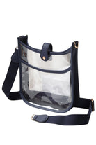 Clear Stadium Crossbody Bag offers a practical solution for carrying essentials while complying with stadium security policies. Crafted from transparent materials, it allows for quick inspection without sacrificing style. Its compact design and adjustable strap provide comfortable, hands-free convenience, making it ideal for sports events, concerts, and other venues requiring clear bags. Durable and easy to clean, this crossbody bag combines functionality with compliance for a seamless event experience. 