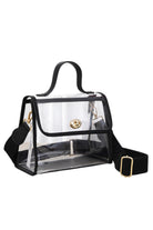 Clear Stadium Crossbody Hand Bag offers a transparent design ideal for quick security checks at events. Its compact size and adjustable strap provide hands-free convenience and comfortable wear. Crafted for durability, this bag combines practicality with style, making it perfect for stadiums, concerts, and everyday use where clear visibility of contents is required.