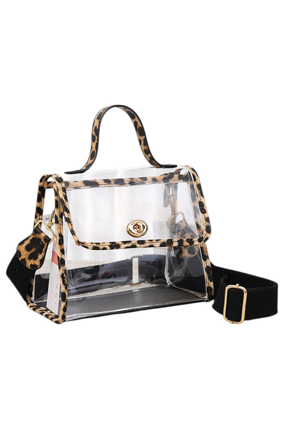 Clear Stadium Crossbody Hand Bag offers a transparent design ideal for quick security checks at events. Its compact size and adjustable strap provide hands-free convenience and comfortable wear. Crafted for durability, this bag combines practicality with style, making it perfect for stadiums, concerts, and everyday use where clear visibility of contents is required.