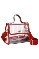 Clear Stadium Crossbody Hand Bag offers a transparent design ideal for quick security checks at events. Its compact size and adjustable strap provide hands-free convenience and comfortable wear. Crafted for durability, this bag combines practicality with style, making it perfect for stadiums, concerts, and everyday use where clear visibility of contents is required.