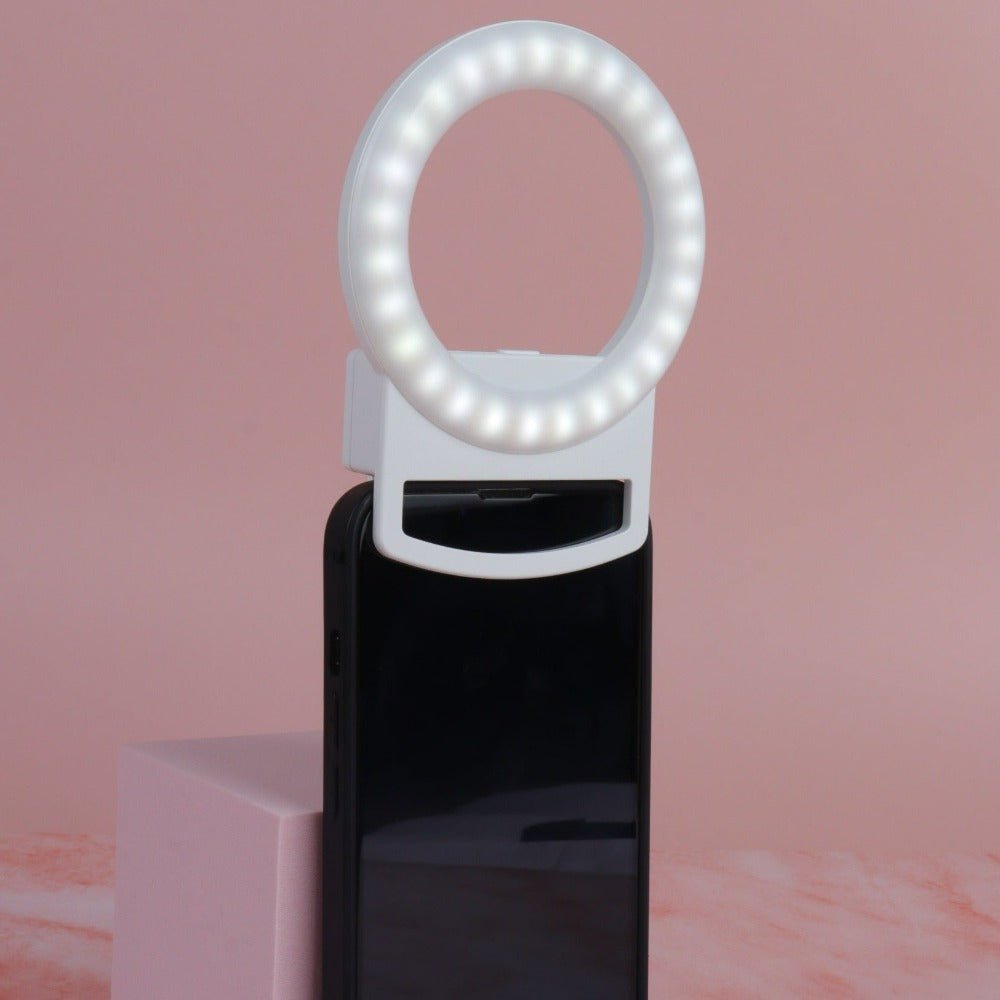 Clip-On Mini Phone Selfie Ring Light - Multitasky