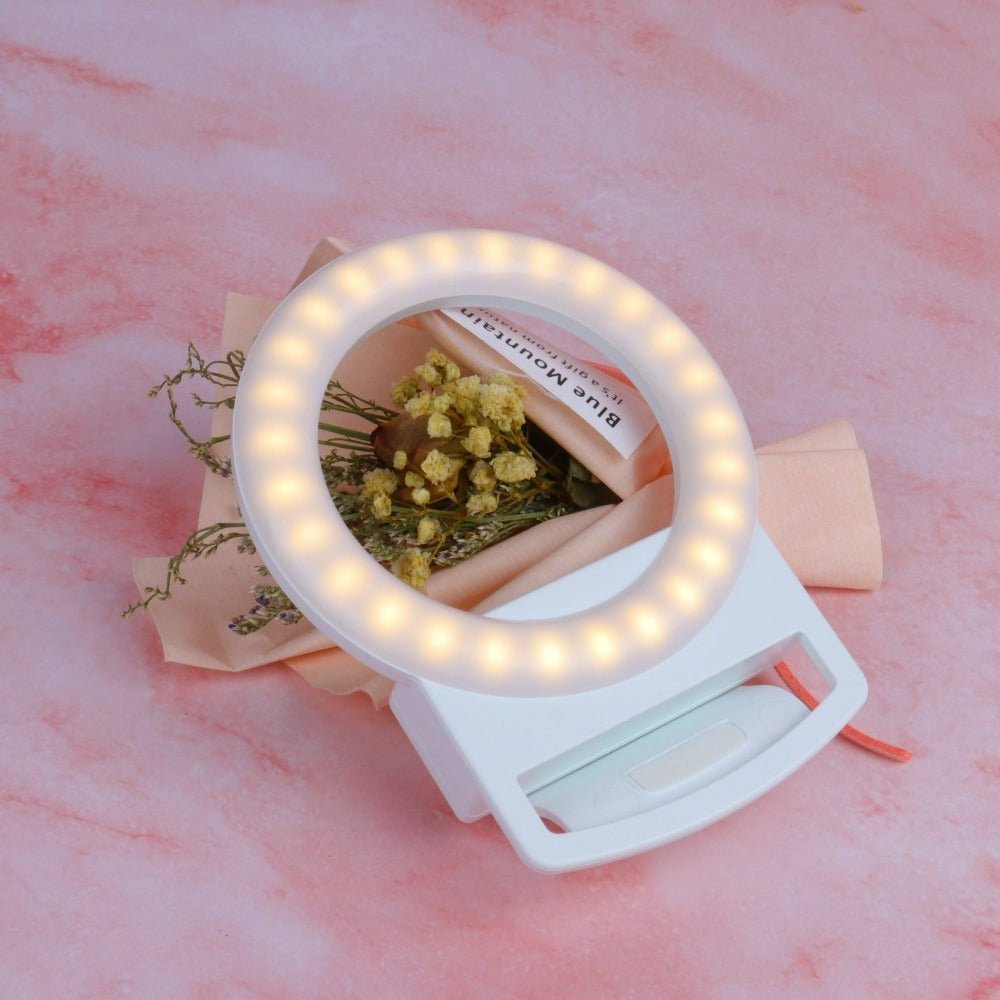 Clip-On Mini Phone Selfie Ring Light - Multitasky