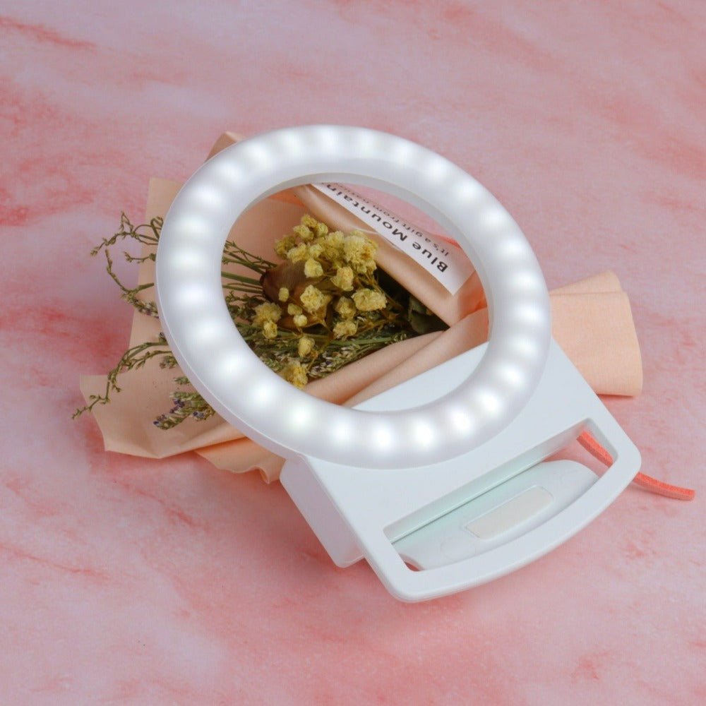 Clip-On Mini Phone Selfie Ring Light - Multitasky