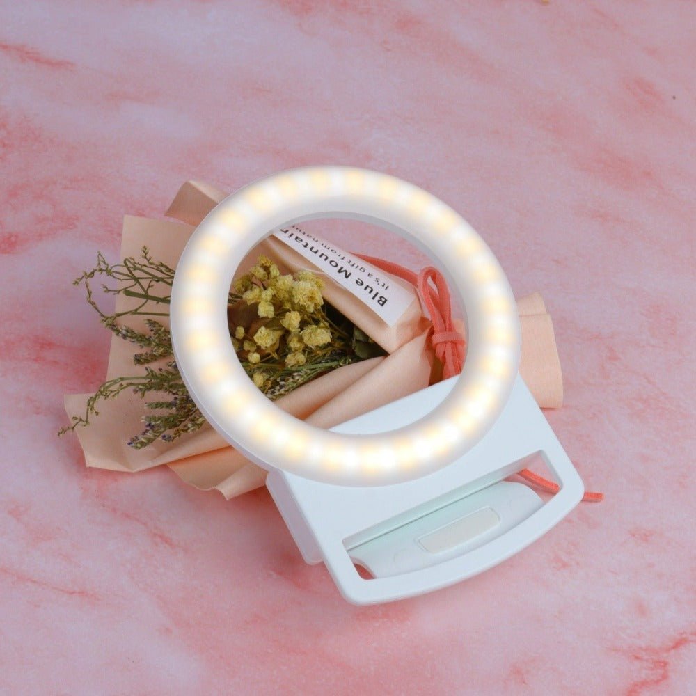 Clip-On Mini Phone Selfie Ring Light - Multitasky